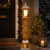 DREWNIANA LATARNIA LED 100CM
